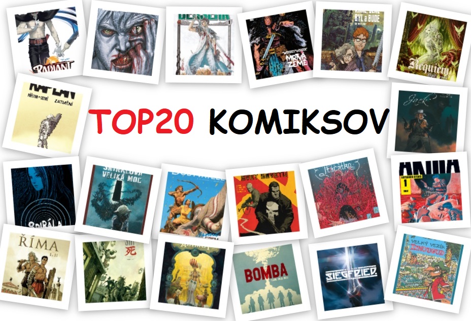 TOP20 komiksov za rok 2021