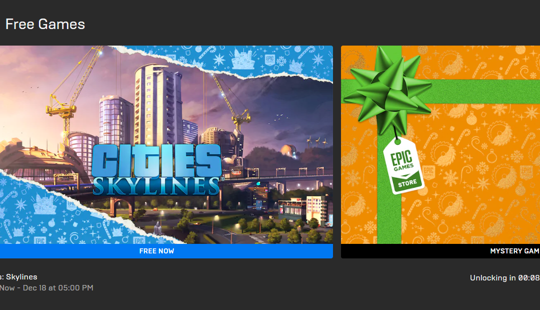 Cities: Skylines – Zadarmo na Epic Games Store.
